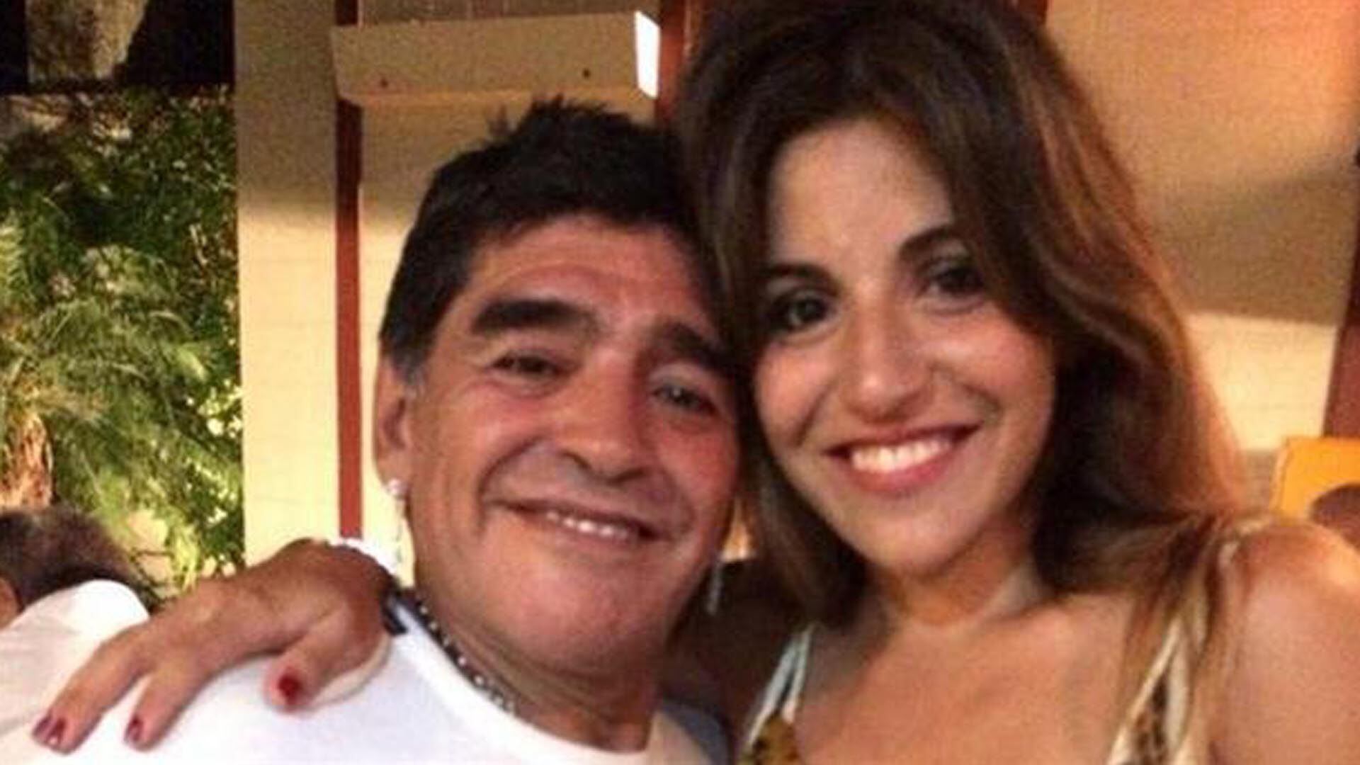Papito querido... Diego y Gianinna Maradona