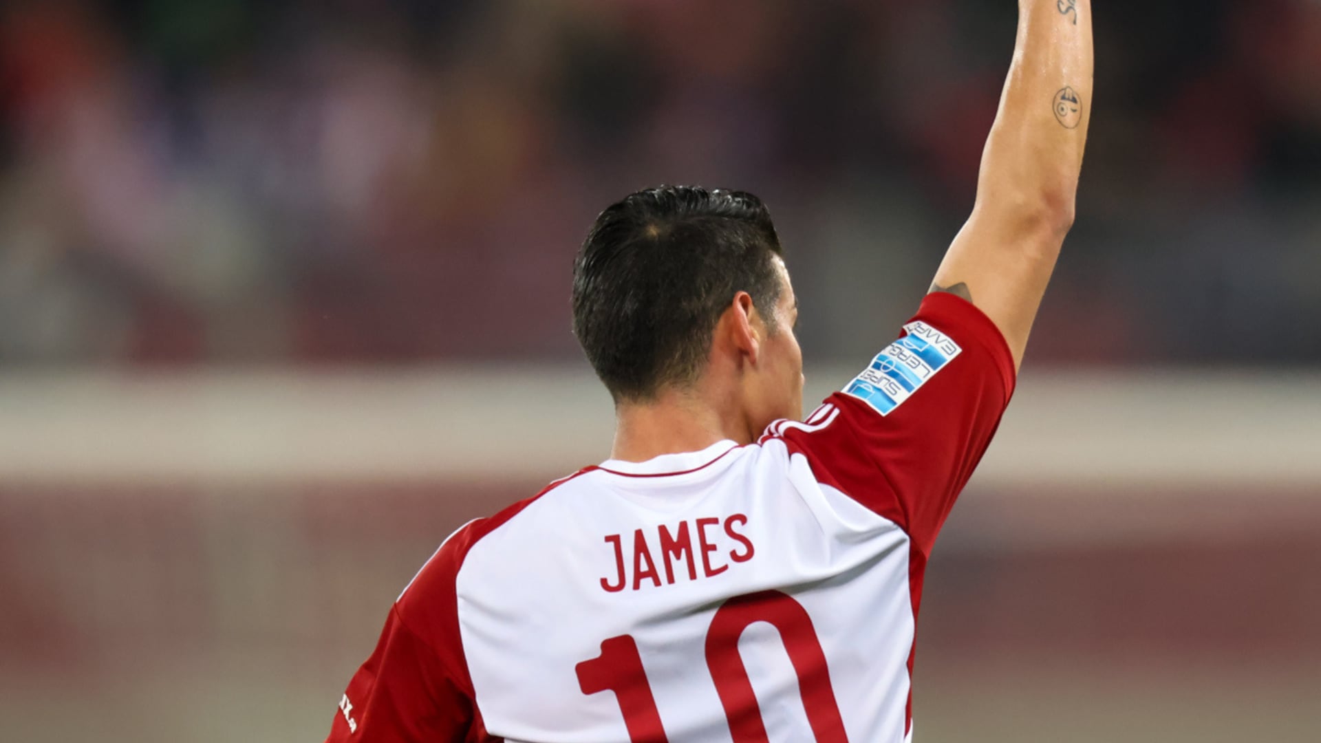 James Rodríguez tiene una gran responsabilidad con Olympiacos en 2023. Imagen: @Super_League_Gr.