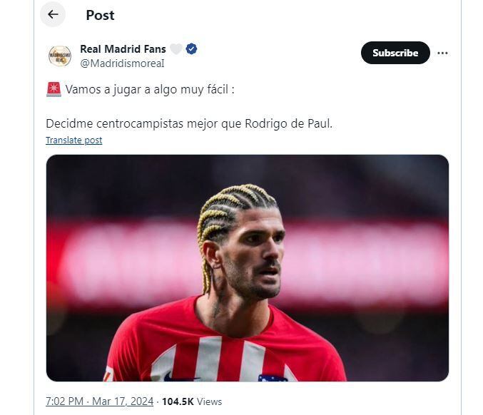 Memes y reacciones por el error de Rodrigo De Paul en la derrota del Atlético de Madrid ante Barcelona