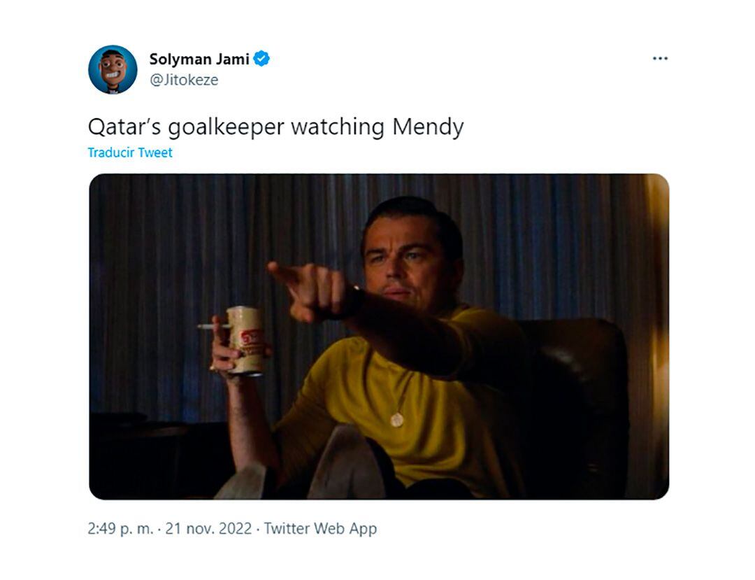 memes de los errores de Mendy el arquero de Senegal