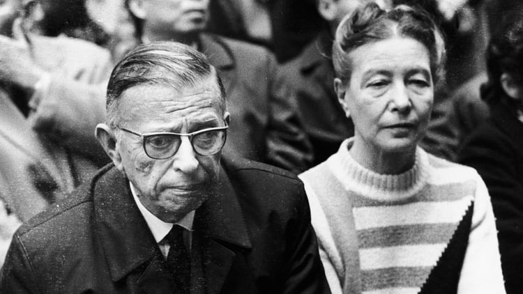Sartre y Simone de Beauvoir (Getty Images)
