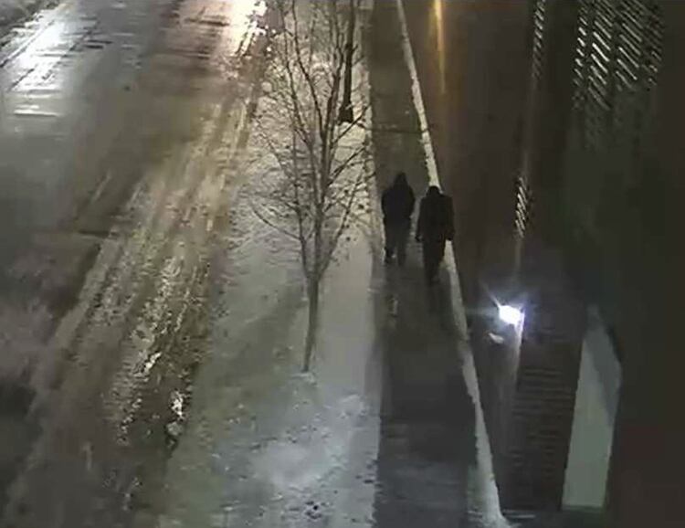 Esta imagen proporcionada por el Departamento de PolicÃ­a de Chicago y tomada de un video de vigilancia muestra a dos personas sospechosas del ataque al actor de âEmpireâ Jussie Smollett caminando por una calle en el vecindario de Streeterville en Chicago, el martes 29 de enero de 2019Â  (Departamento de PolicÃ­a de Chicago)