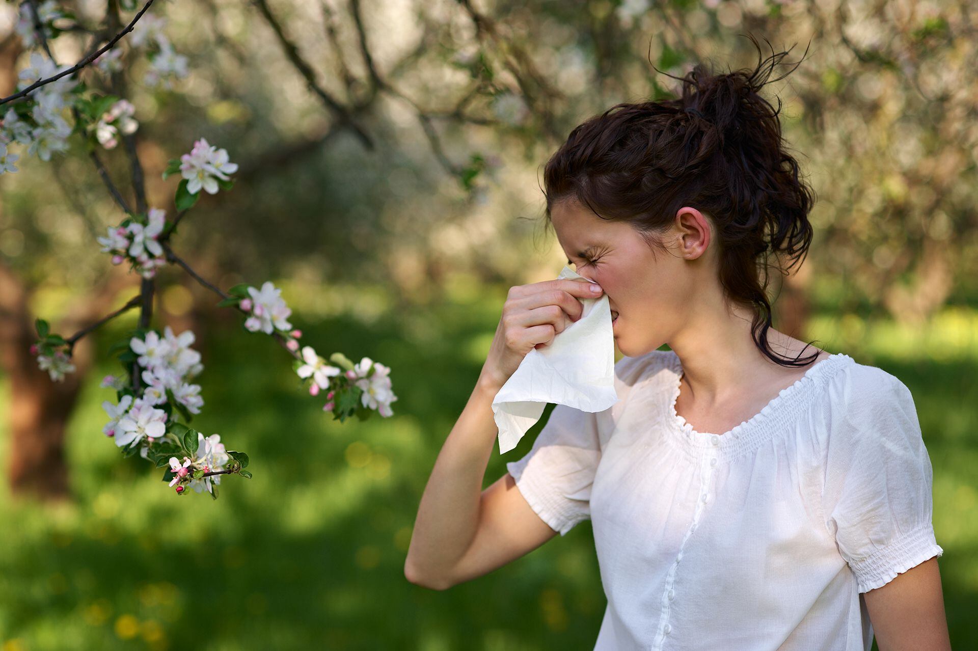 La estación de las flores y el amor es sinónimo de estallido de la naturaleza, que en muchas personas se traduce en congestión nasal, rinitis, estornudos y picazón en los ojos, entre otros síntomas