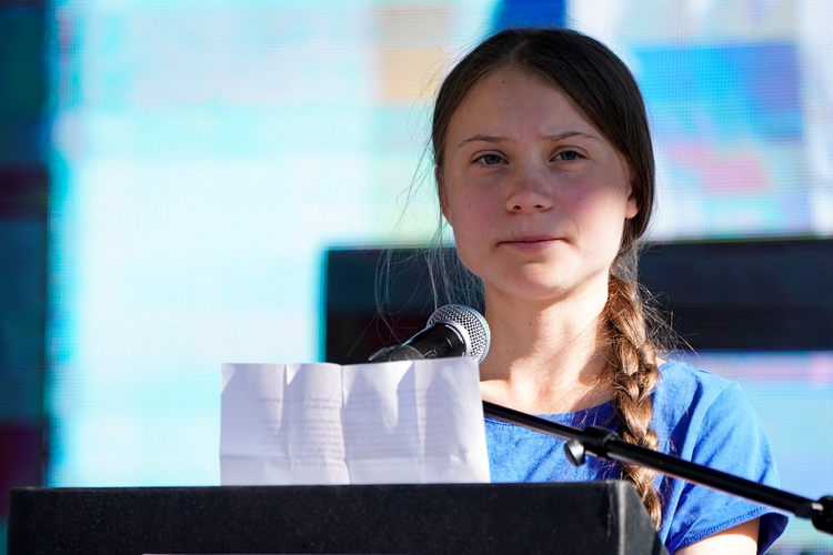 La joven activista climática, Greta Thunberg ha inspirado a miles de personas en todo el mundo REUTERS/Mike Blake