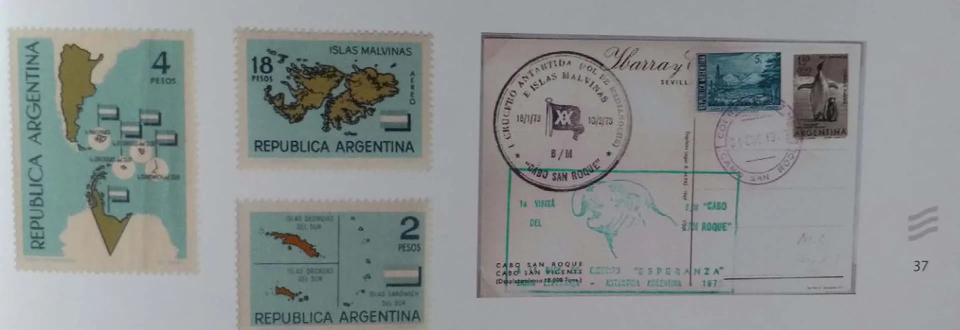 Sellos postales referidos a Tierra del Fuego, Antártida e Islas del Atlántico Sur
