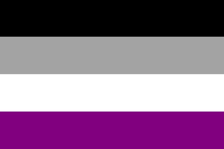Bandera asexual (Foto: Wikipedia)