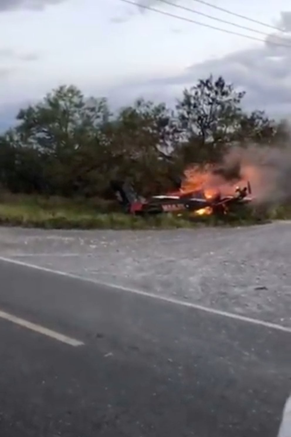 A plane crashed in the municipality of Vallecillo, in Nuevo León