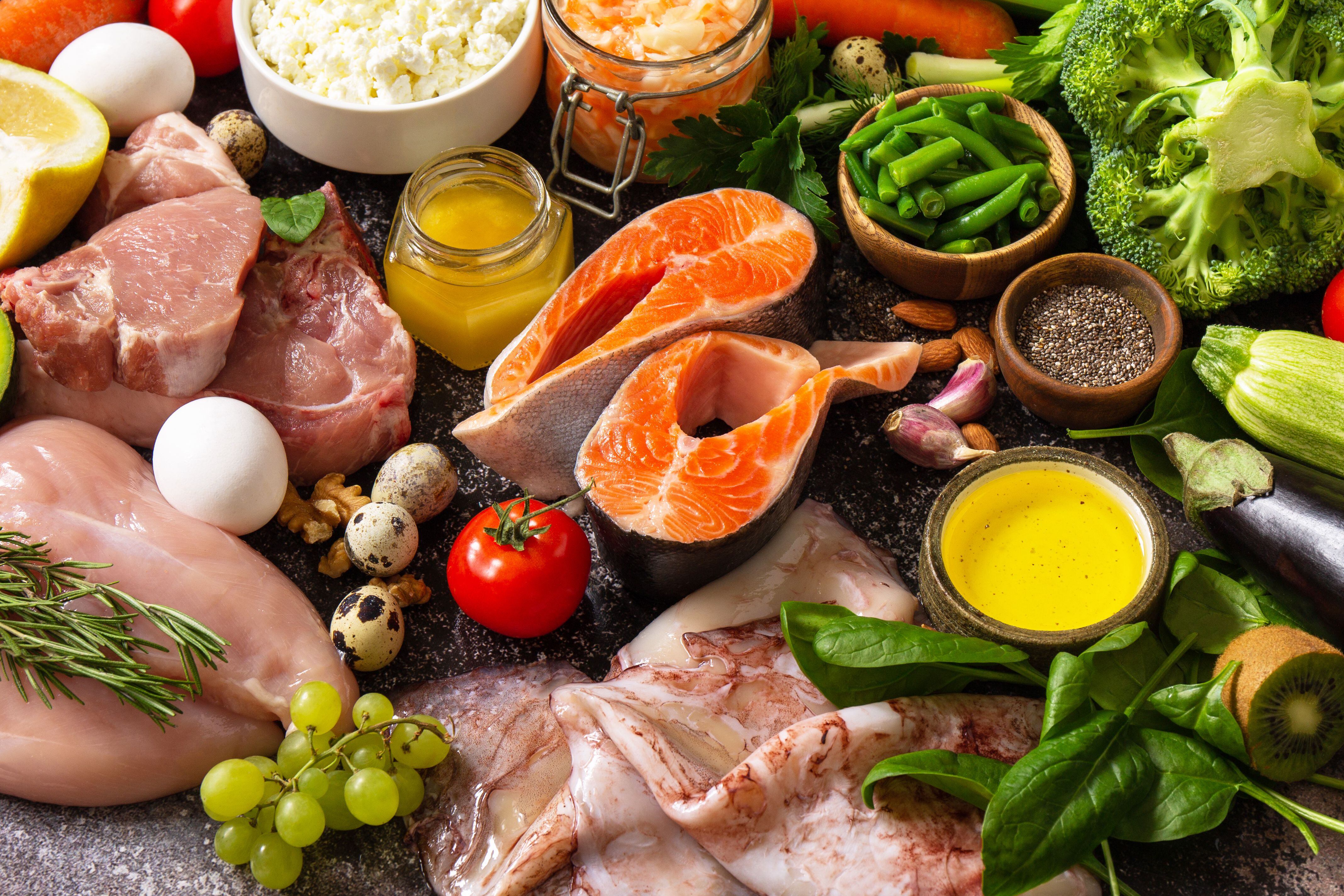 Alimentos de la dieta paleo (Shutterstock)