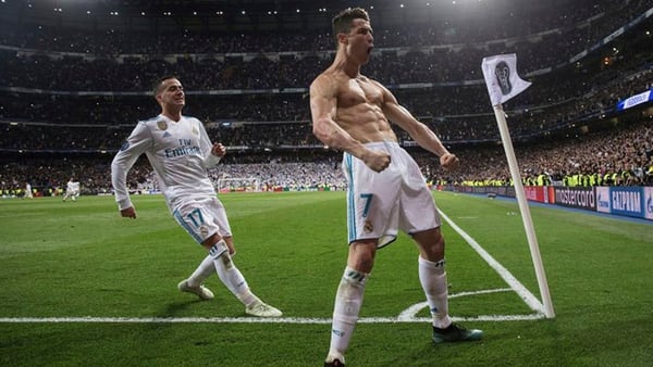 Cristiano Ronaldo ha festejado sin camiseta ante la Juventus en esta ediciÃ³n de la Champions League (EFE)