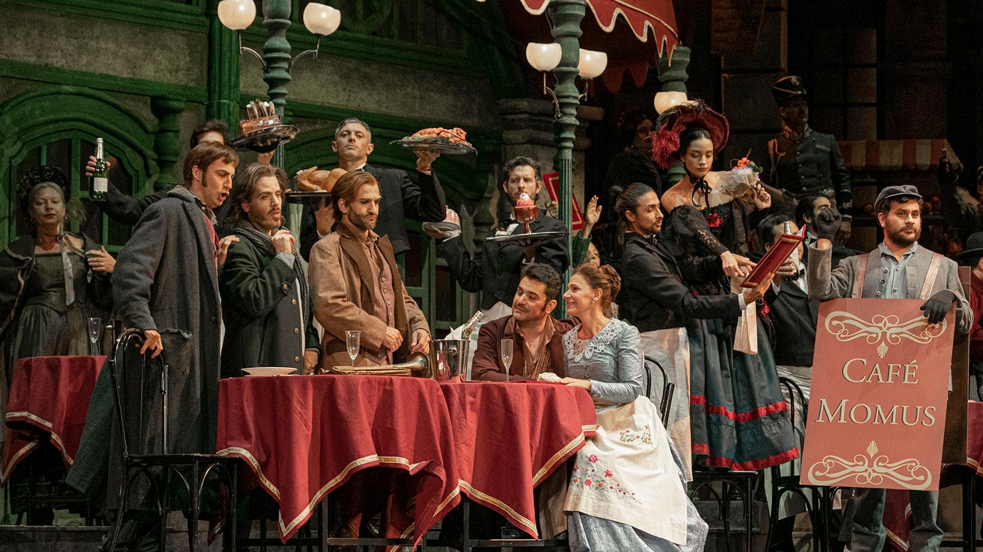 Puesta de "La Bohème" en el Teatro Colón de Buenos Aires (Foto: prensa Teatro Colón / Máximo Parpagnoli)