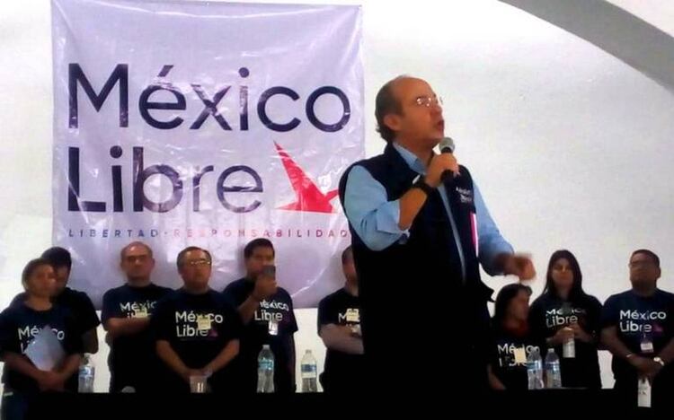 Felipe Calderón y su organización México Libre (Foto: especial)