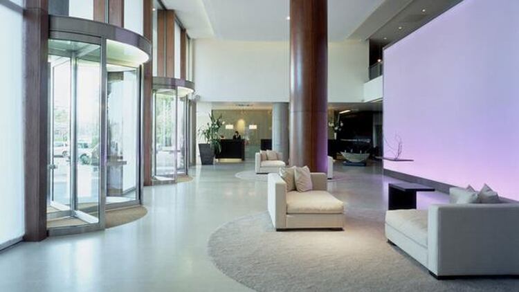 El lobby del Hotel Madero