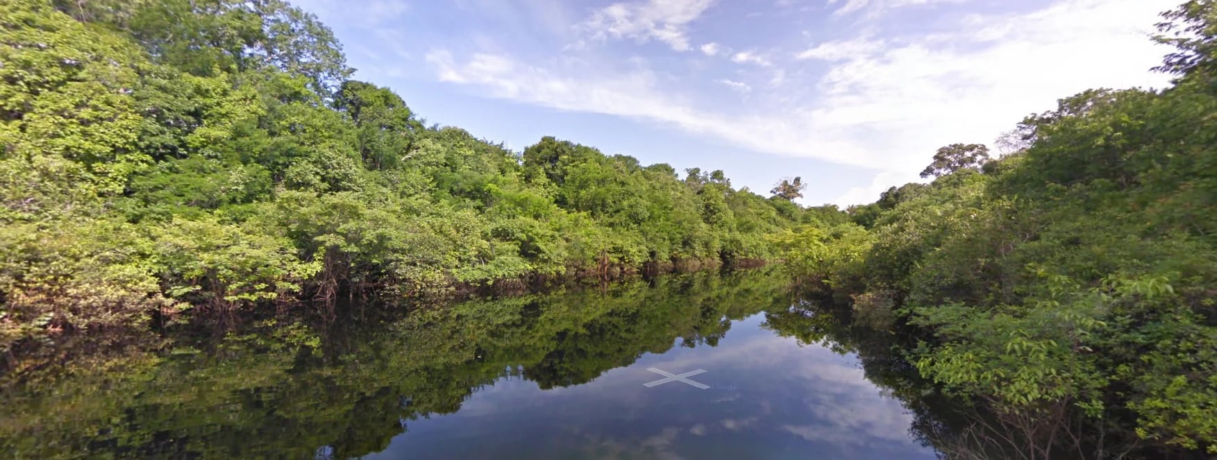 El Río Negro tiene 2250 km de longitud (captura de Street View).