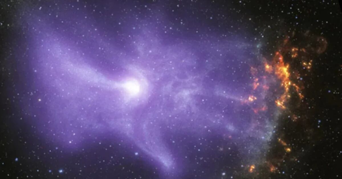 La NASA publicó una imponente “mano cósmica fantasmal” a 16 mil años luz de la Tierra