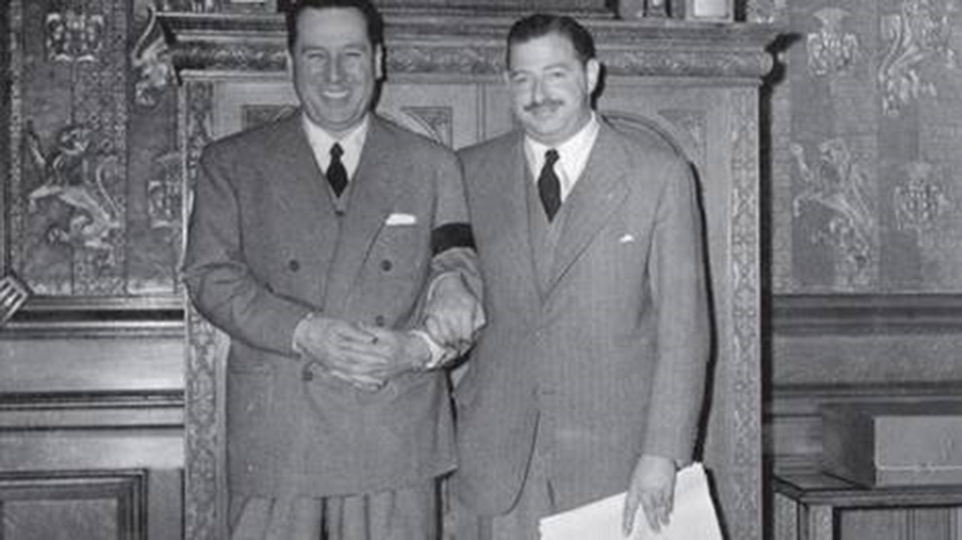 Juan Perón y Pablo Manguel