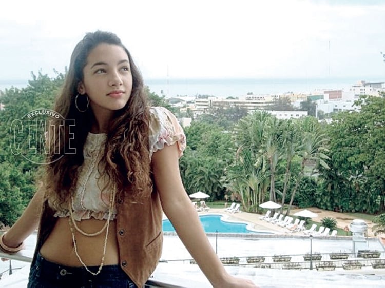 Thelma, en la época en que estaba de gira con Patito Feo. 