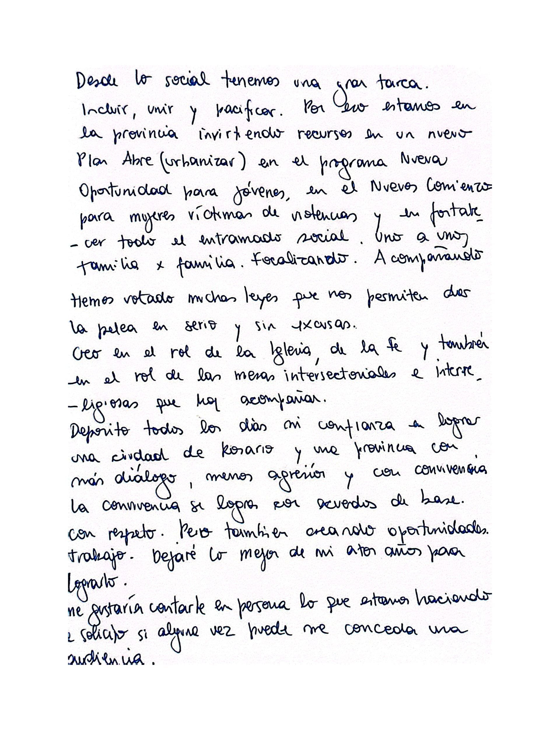 Carta Papa Francisco Santa Sede Rosario