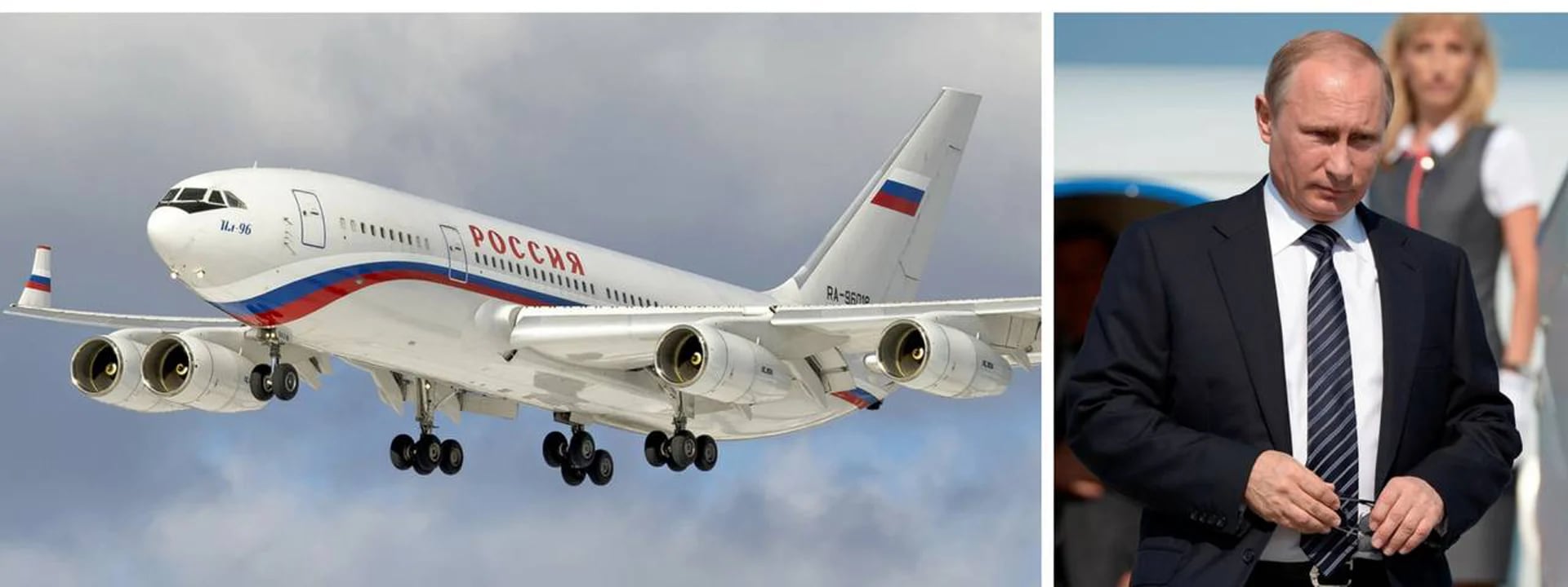 El presidente ruso viaja en un IL-96-300PU