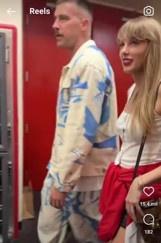 Travis Kelce y Taylor Swift fueron vistos juntos después del partido