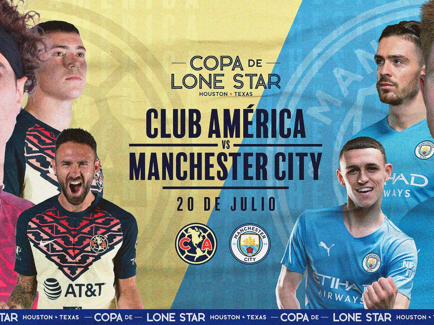 The eagles of America will face Manchester City in a duel of