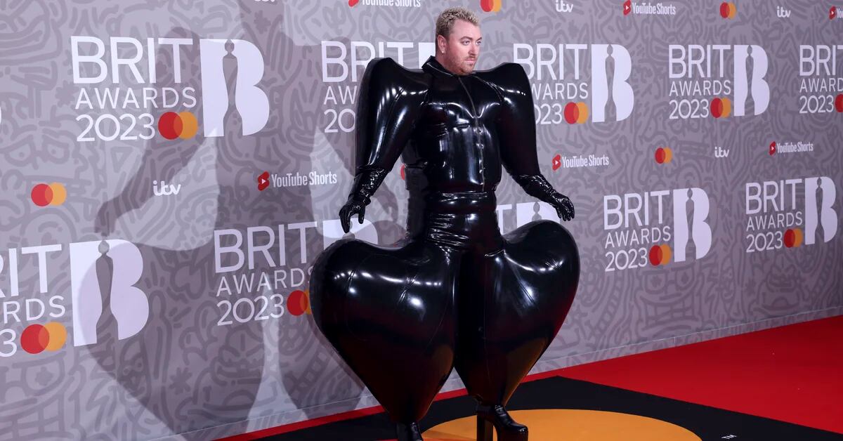 Sam Smith goes viral in costume at the Brit Awards