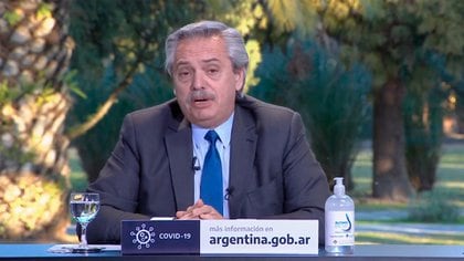 El presidente Alberto Fernández encabezó la videoconferencia en la Quinta de Olivos