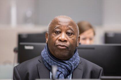 El ex presidente de Costa de Marfil, Laurent Gbagbo, durante su comparecencia ante la CPI