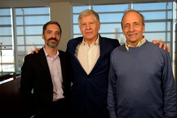 Lucio Macri, Mario Díaz, y Diego García Lambas. los tres investigadores de TOROS