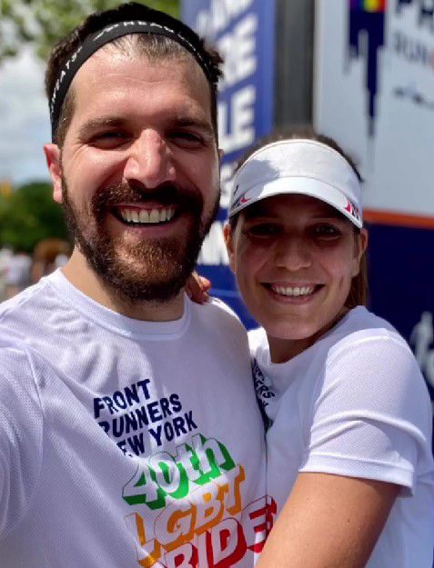 José Peláez y su novia Alejandra comparten la misma pasión por el running