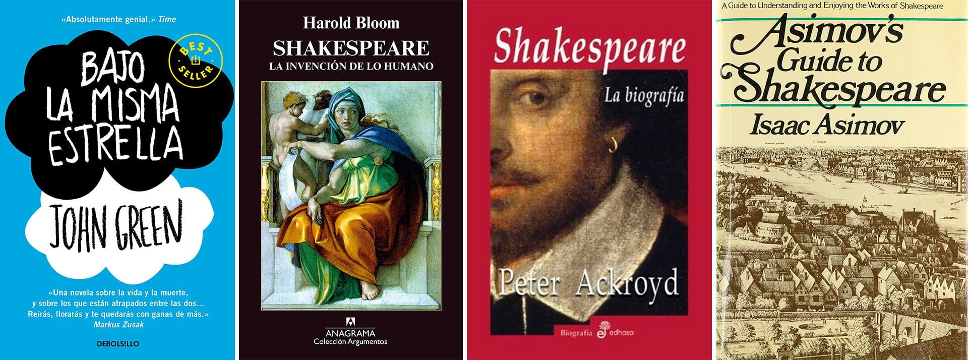 Cuatro librps escenciales sobre Shakespeare 