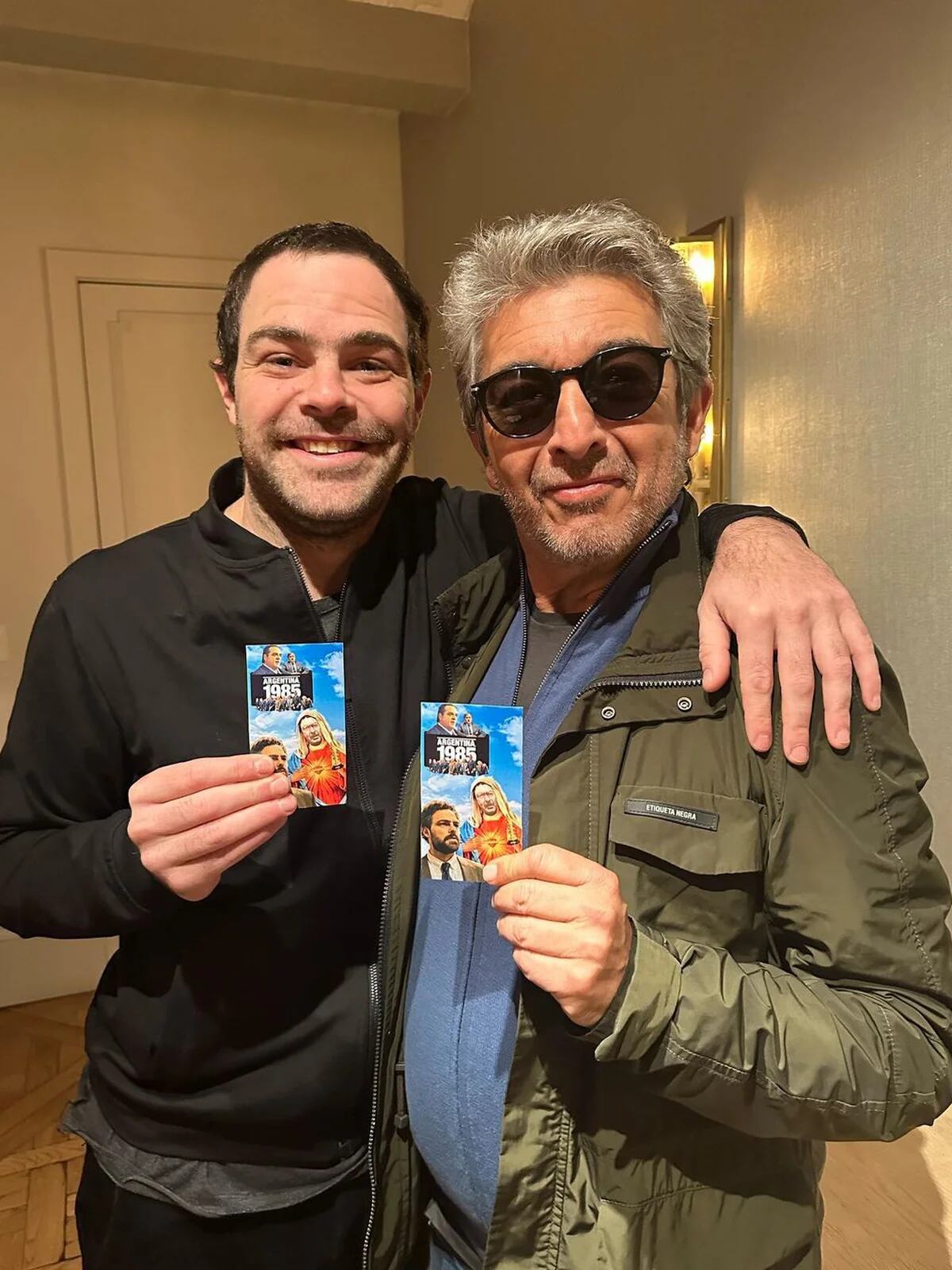 Peter Lanzani y Ricardo Darín (Instagram)