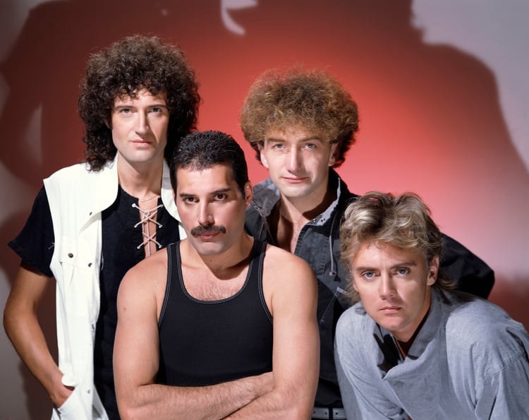 Members Brian May, Roger Taylor, Freddie Mercury and John Deacon of band Queen pose in this undated picture obtained by Reuters on January 17, 2020. Courtesy of Queen Productions LTD/via REUTERS THIS IMAGE HAS BEEN SUPPLIED BY A THIRD PARTY. MANDATORY CREDIT. NO RESALES. NO ARCHIVES.