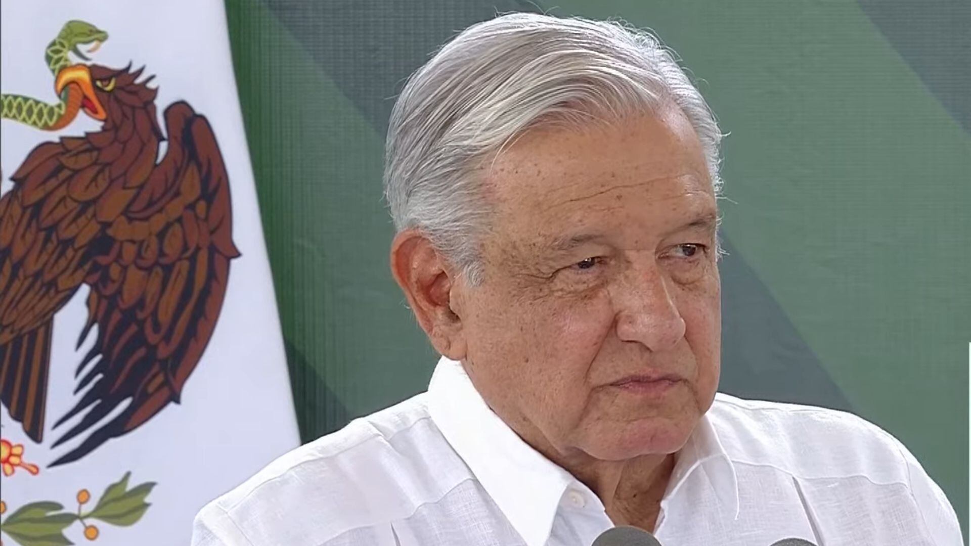 President López Obrador held the morning press conference from Quintana Roo.  (Photo: Presidency)