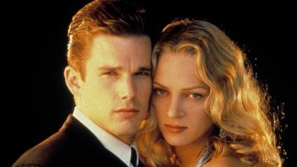Hawke se enamoró de Uma Thurman durante el rodaje de la película "Gattaca" en 1997, se casaron al año siguiente y tuvieron dos hijos. Se separaron en 2003 (Shutterstock)