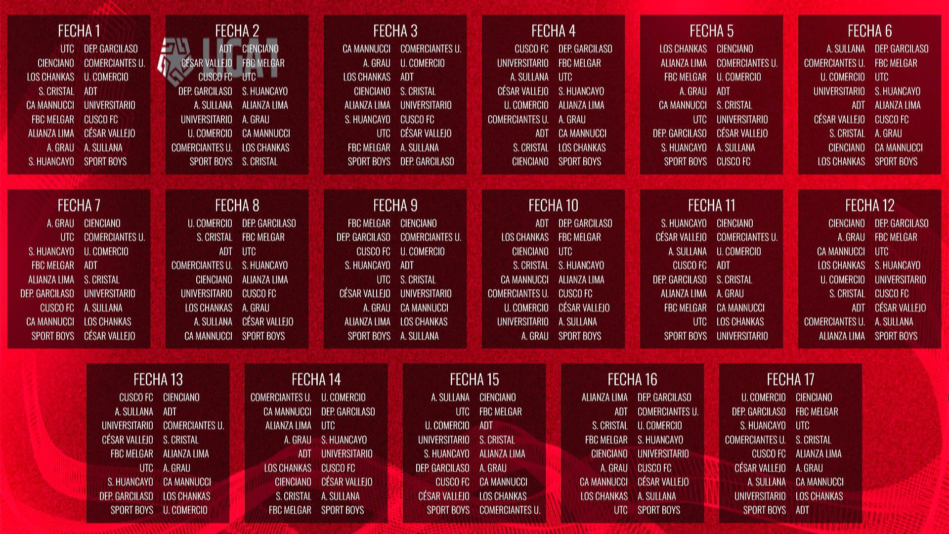 Liga 1 2024: fixture y calendario del Torneo Apertura del fútbol peruano