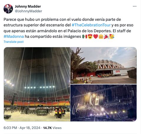Madonna México escenario concierto