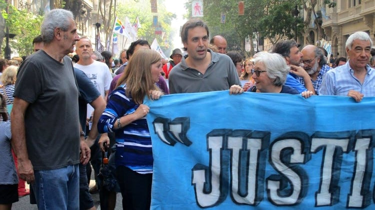 El juez Ramos Padilla, en una marcha de Justicia Legítima (@JusticiaLegítima)
