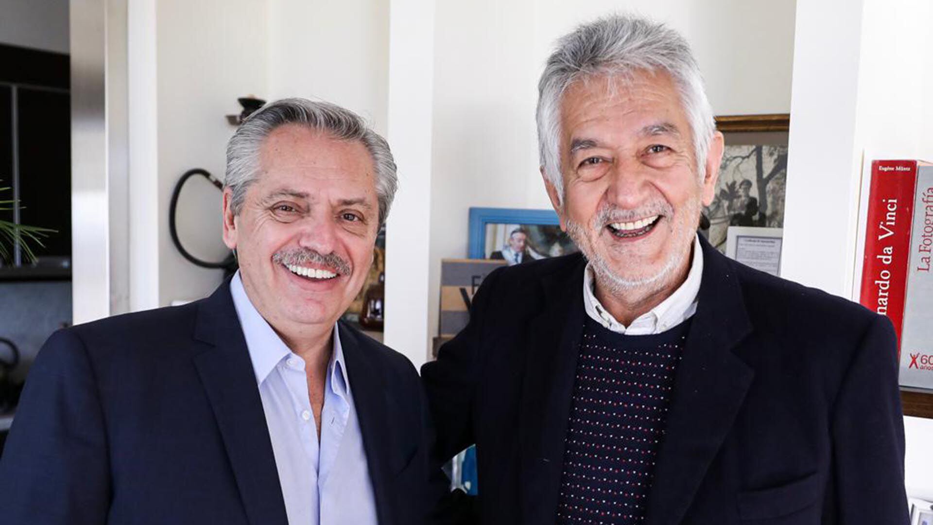 Alberto Fernández junto a Alberto Rodríguez Saá