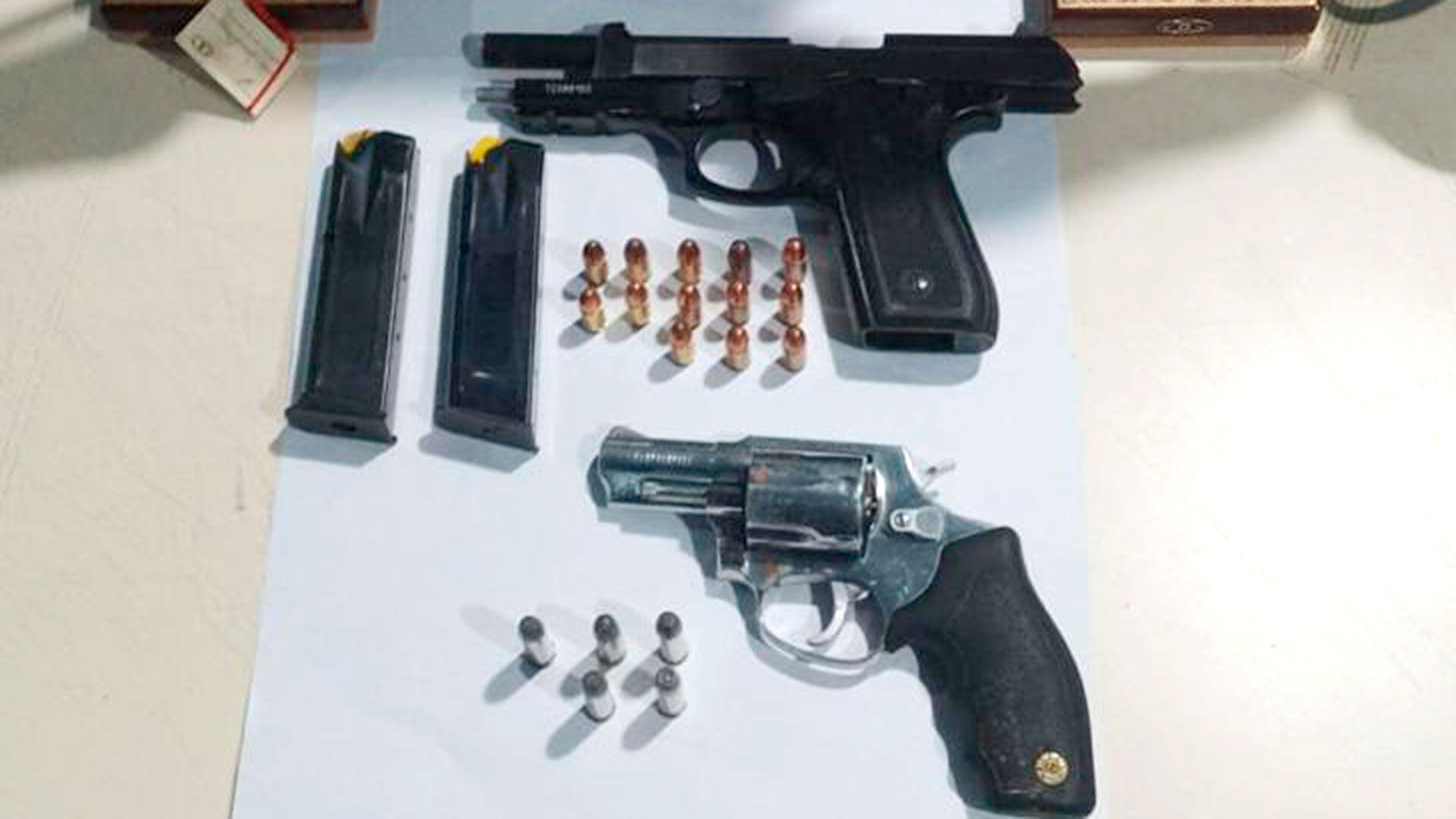 Las armas incautadas