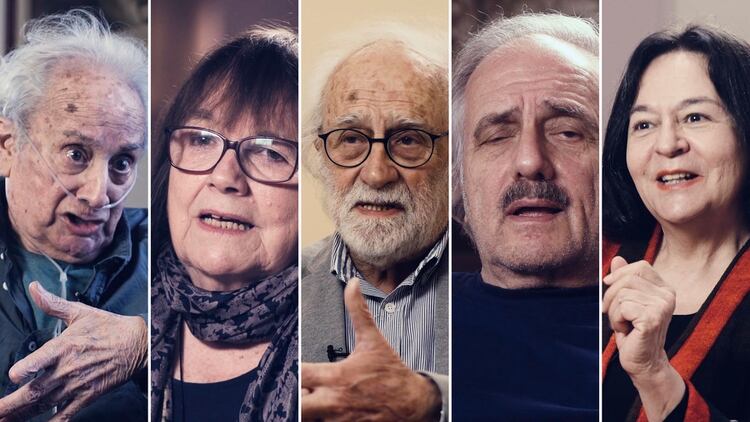Norberto Gómez, Marie Orensanz, César Paternosto, Roberto Jacoby, Manuela Rasjido