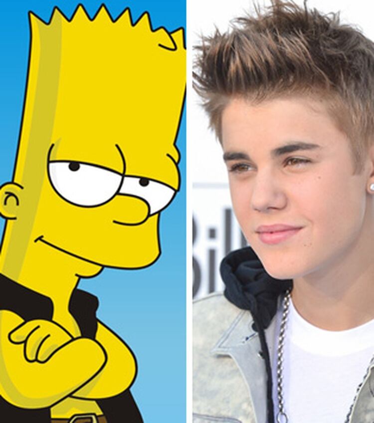 Bart Simpson Y Justin Bieber Cara A Cara Infobae