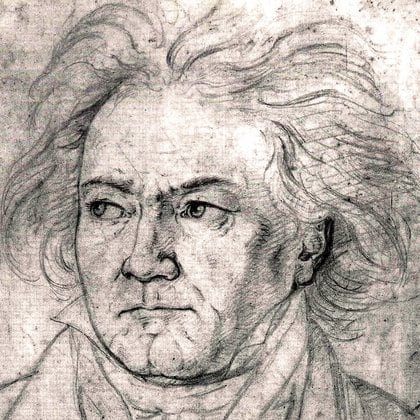 Beethoven en 1818, por August Klober (Universal History Archive/UIG/Shutterstock)
