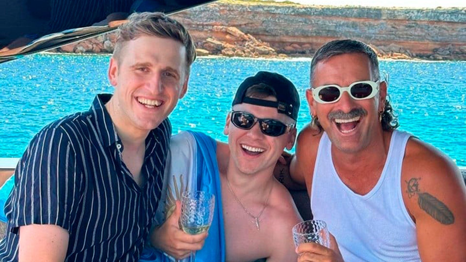 Louta, Bizarrap y Marcelo Burlon