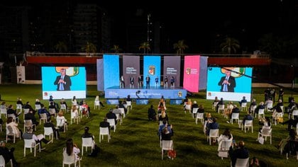 El acto se realizó en el estadio de Defensores de Belgrano (Presidencia)