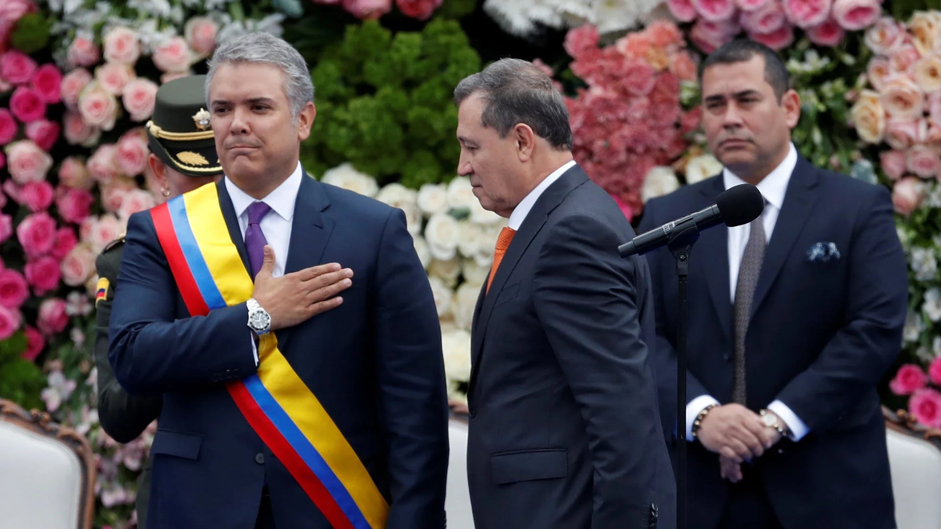 Iván Duque, el día de su asunción con presidente de Colombia, el 7 de agosto de 2018 (Reuters)