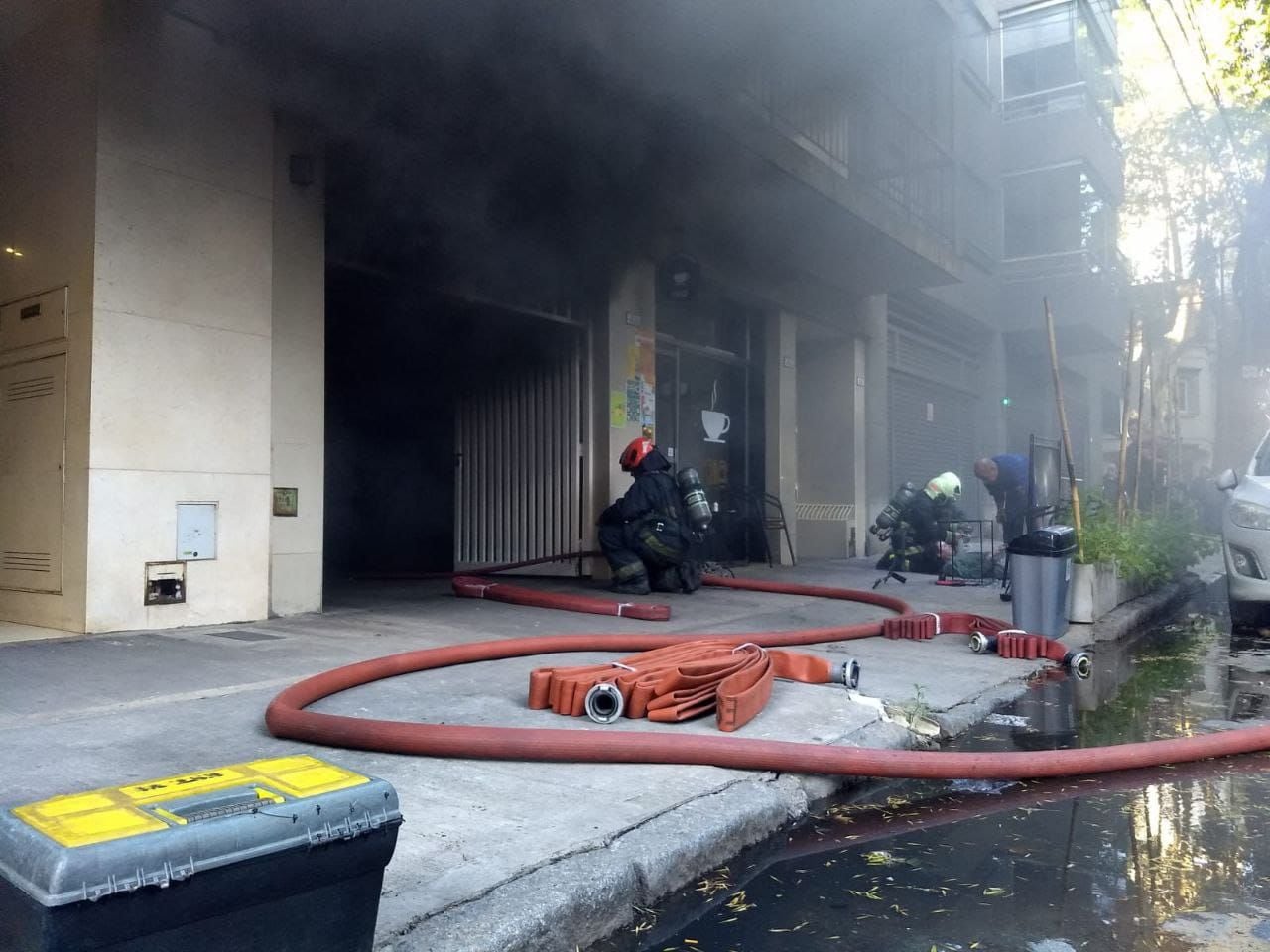 Incendio en edificio de Palermo