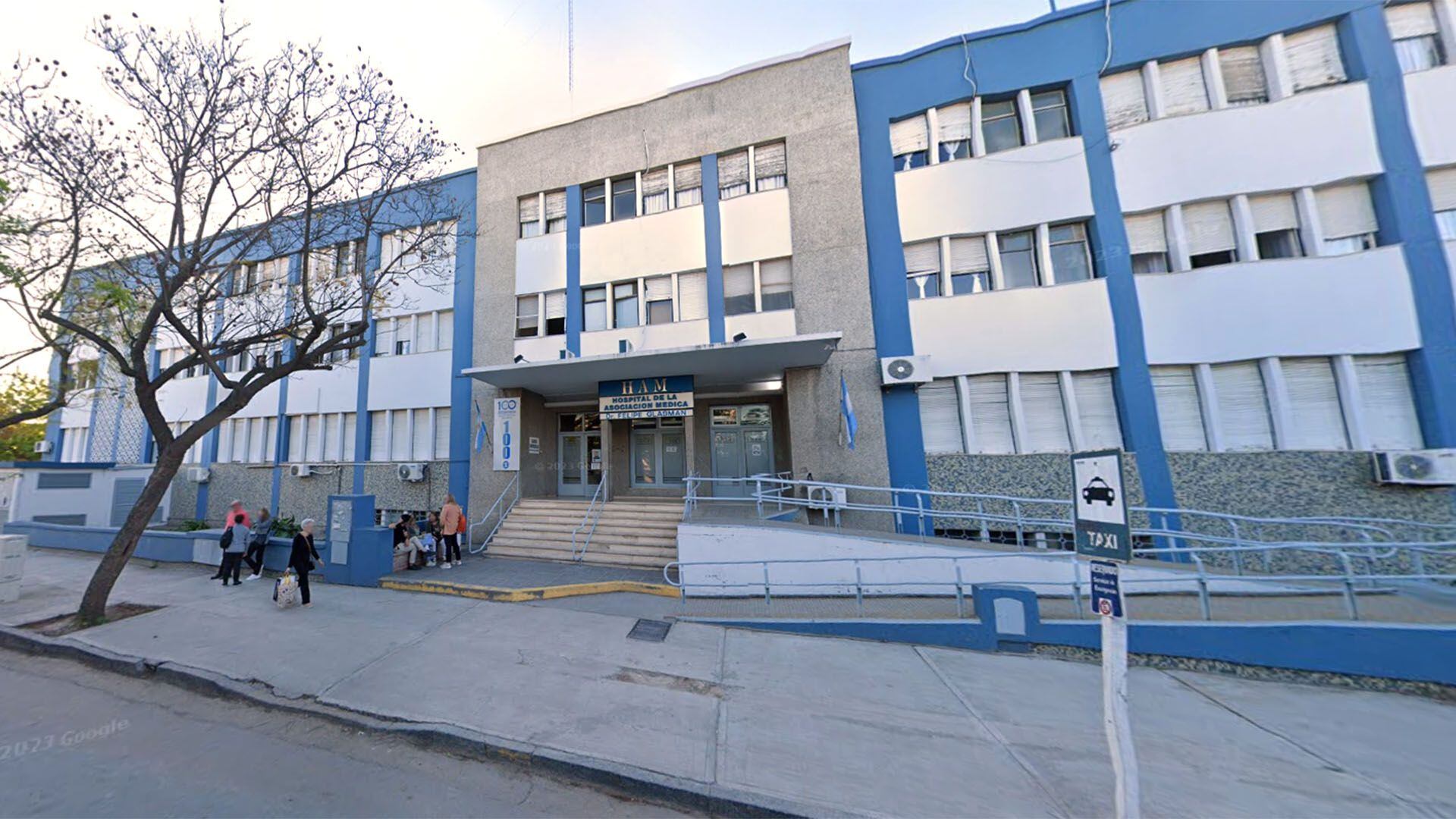 Captura Street View - Hospital de la Asociación Médica de Bahía Blanca