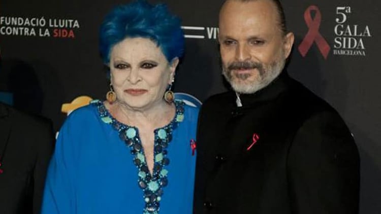 Lucía y Miguel Bosé