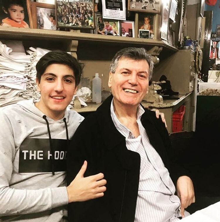 Carlín y su hijo Facundo (Instagram)
