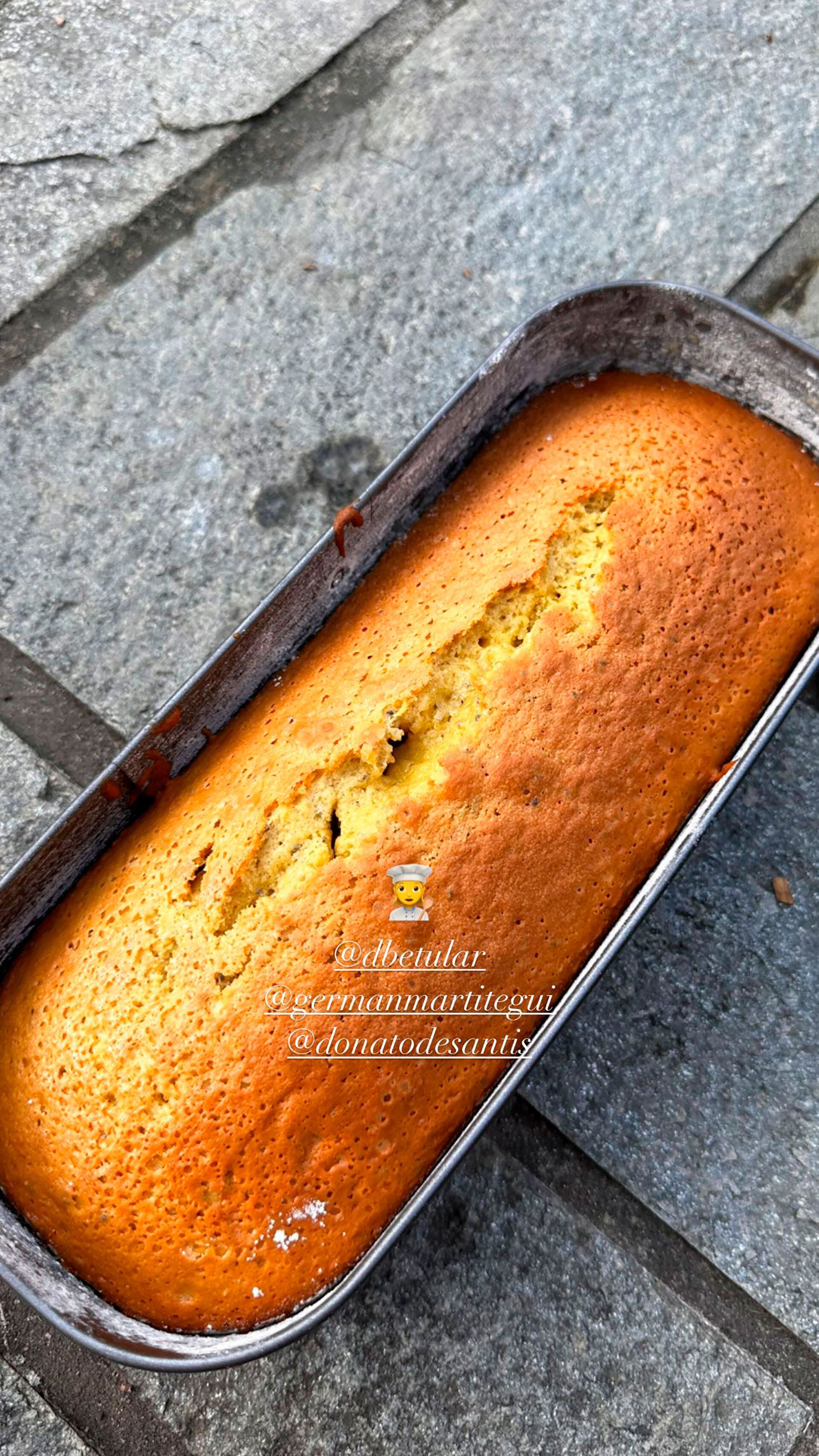 Wanda Nara viajó a Milán con sus 4 hijos y cocinó un budín de bananas (Instagram)